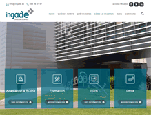 Tablet Screenshot of ingade.es